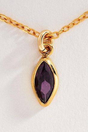 Set & Stones Marquise Birthstone Charm Necklace