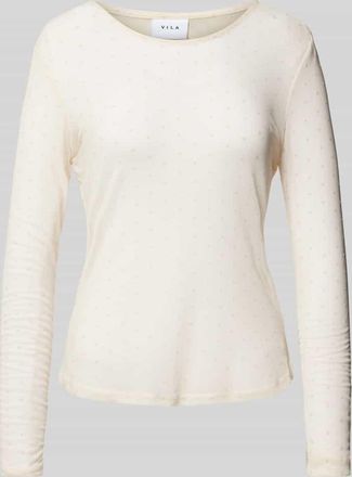 Vila Longsleeve im semitransparenten Design Modell MESSANA in Offwhite, Gr&ouml;&szlig;e XL