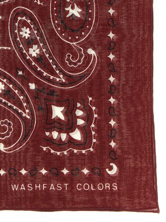 Alanui Paisley-Embroidered Cotton Scarf - Red