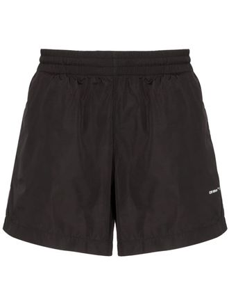 Off-white Logo swim shorts - Black