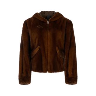 BLANCHA Korte Jas - Dames - Jassen - Bruin - S - Jassen