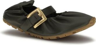 Balmain Womens Bicolor Lamb Ovis Aries Ballet Flats