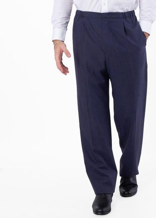 Fendi Straight-Leg Wool Trousers, Brand Size 46 (US Size 30)