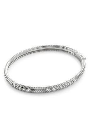 Monica Vinader Heirloom Bangle Bracelet in Sterling Silver at Nordstrom, Size Medium