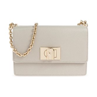 Furla 1927 Mini Bag - Dames - Schoudertassen - Grijs - ONE Size - Leer - Tassen
