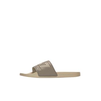 Emporio Armani Sliders, male, Beige, Size: 11 US Flip Flops & Sliders