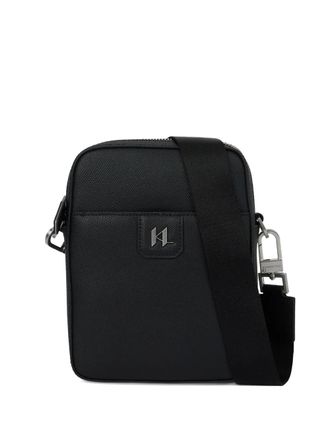 Karl Lagerfeld monogram leather bag - men - Leather - One Size - Black