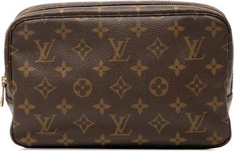 Louis Vuitton Clutch Trousse Toilette 23 con monogramma 1987 - Marrone