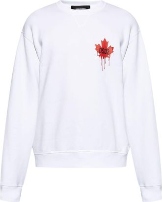 Dsquared2 logo-print cotton shirt - men - Cotton - M - White