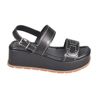 Hogan Flat Shoes - female - Hogan - Wedges - Black - 6 1/2 UK - Shoes