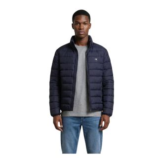 Calvin Klein Jeans Winter Jackets, male, Blue, Size: 2XL Zip-Up Jacket