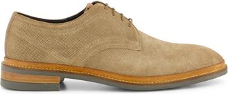 Giorgio nette veterschoenen beige effen leer textuur