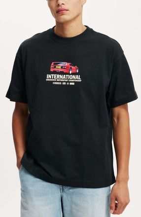 Cotton On Box Fit Graphic T-Shirt in Black International at Nordstrom, Size Xx-Large