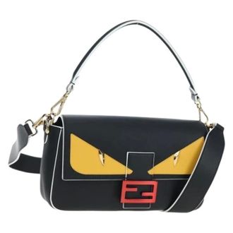 Fendi Pre-owned Vintage Schoudertas - Dames - Pre-owned - Zwart - Maat: ONE Size Leer