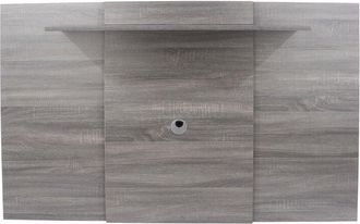Netfurniture Extendable Fixed TV Wall Panel - MDP - L22 x W136 (Extendable Upto 150 cm) x H90.3 cm - Grey Oak Effect - Flat Packed