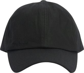 Barbour Zwarte wax katoenen klep pet - Heren - Petten - Zwart - ONE Size - Katoen - Accessoires