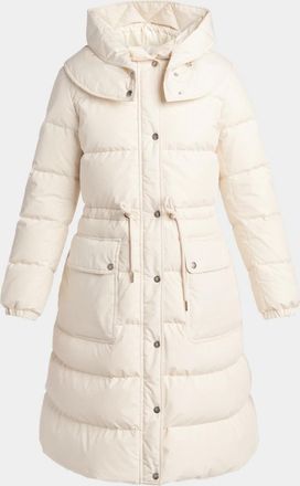 Moncler Pic Hooded Long Down Jacket