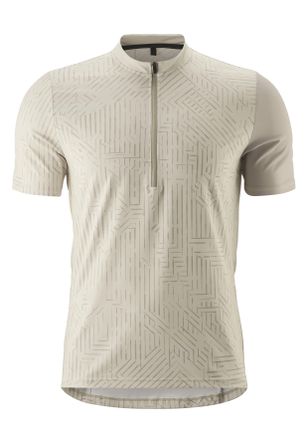 Gonso Radtrikot GONSO Adventure Jersey Halfzip M, Herren, Gr. S, grau (hellgrau), 88% Polyester (recycelt), 12% Elasthan, Rundhals, Trikots Radtrikot, Herre