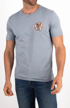 DEVIL-DOG Dungarees Cotton Blend Graphic T-Shirt in Dusty Bue at Nordstrom, Size X-Large