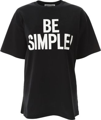 Moschino Be Simple Oversize Tshirt - Dames - T-shirts - Zwart - S - Katoen - Tops