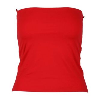Sportmax Tops, Dames, Rood, M, Sleeveless Top