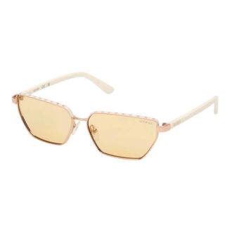 Guess Sunglasses, unisex, Yellow, 59 MM, Narrow Cat-Eye Sunglasses
