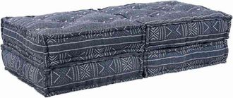 vidaXL Almohada 2 pcs Azul 70 x 70 x 36 cm Poliéster Vidaxl