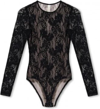 Zimmermann Lace Black Top - Dames - Bodies - Zwart - L - Tops