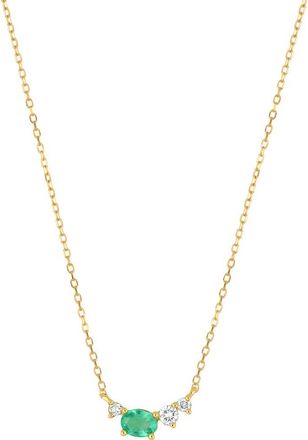 Bony Levy El Mar Emerald & Diamond Pendant Necklace in 18K Yellow Gold at Nordstrom Rack