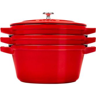 Staub Juego De 3 Utensilios De Cocina De Hierro Fundido Con Tapa Staub 40508-387-0