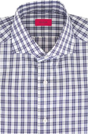 Isaia Camicia a quadri - Bianco