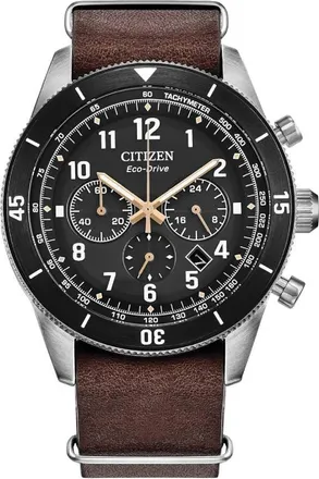Citizen Terra Force Chronograph Black Dial Mens Watch CA4748-02E