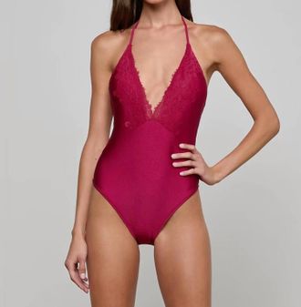 L'agence Terra One-Piece Swimsuit In Cherry