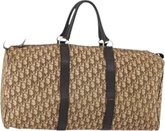 Dior Pre-owned Boston Bag - Dames - Vintage Weekendtas - Beige - ONE Size - Leer - Vintage
