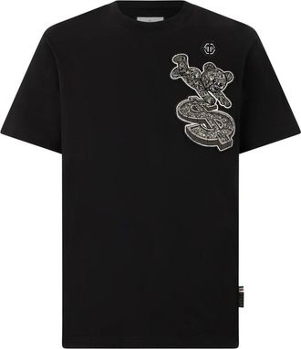Philipp Plein Camiseta Cuello Redondo SS Teddy - Tops - Hombre - Negro - 2XL