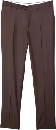 Canali Chino broek - Heren - Nette broeken - Bruin - M - Wol - Broeken