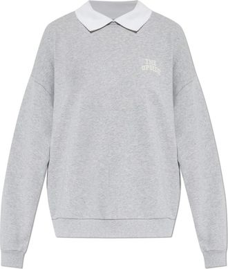 The Upside Hoodies & sweatvesten, Dames, Grijs, XS, Katoen, Pascal Collared Sweatshirt
