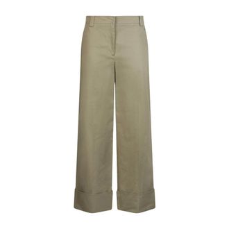 Liu Jo Wide Trousers, female, Green, Size: 2XS Wide Trousers