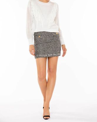 Bishop + Young Celestial Fringe Sweater In Ivory