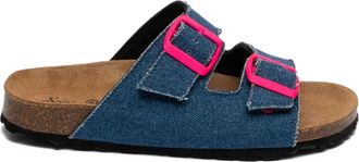 MC2 Saint Barth Sandali denim con fibbia - Blu