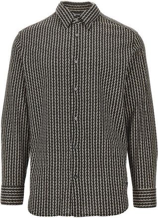 Emporio Armani Printed lyocell-blend shirt Man XL