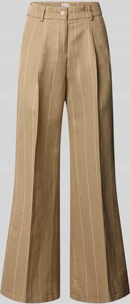 Brax Brax Wide Leg Hose aus Baumwoll-Leinen-Mix Modell MARLENE in Beige, Gr&ouml;&szlig;e 40K