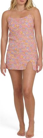 Billabong Tidal Crush Printed Minidress in Party Pink at Nordstrom, Size X-Small