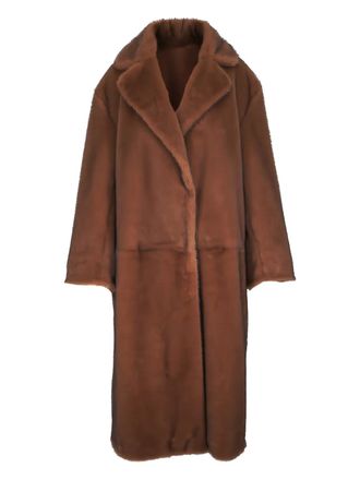 Antonelli Fritella single-breasted coat - Brown
