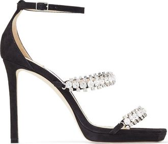 Jimmy Choo London 105mm Bing sandals - women - Suede - 41 - Black