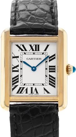 Cartier Pre-owned Cartier Tank Solo Quartz Silver Dial Mens Watch W1018755