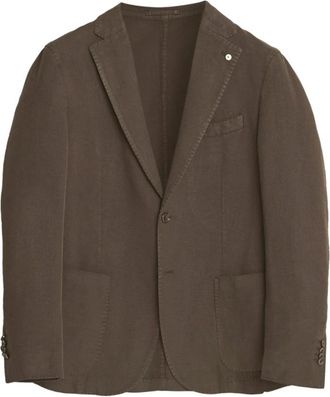 L.B.M. 1911 Jassen - Heren - Blazers - Bruin - M - Katoen - Jassen