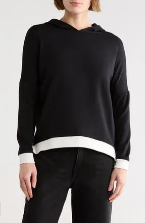 Go Couture High-Low Hoodie in Black at Nordstrom Rack, Size X-Large