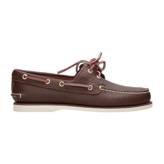 Timberland Bruine leren vrijetijdsschoenen - Heren - Bootschoenen - Bruin - 45 1/2 EU - Leer - Schoenen
