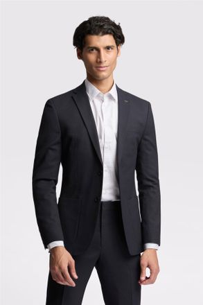 Ted Baker Mens Single Breasted Long Sleeve Two Button Slim Fit Suit Jacket in Charcoal Wool - Size 50 (Chest)